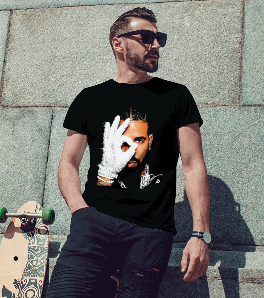 The Iceman Drake Rhinestone Glove T-Shirt