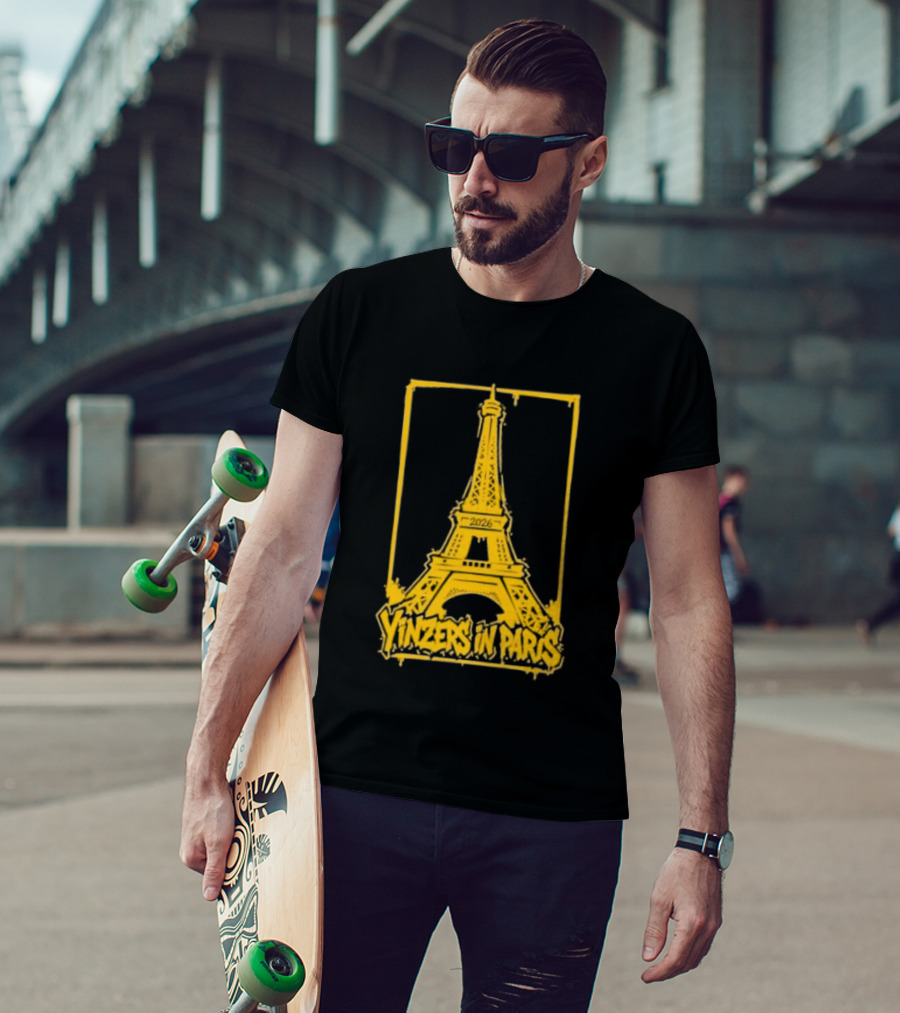 Pittsburgh Steelers Yinzers In Paris Eiffel Tower 2026 T-Shirt