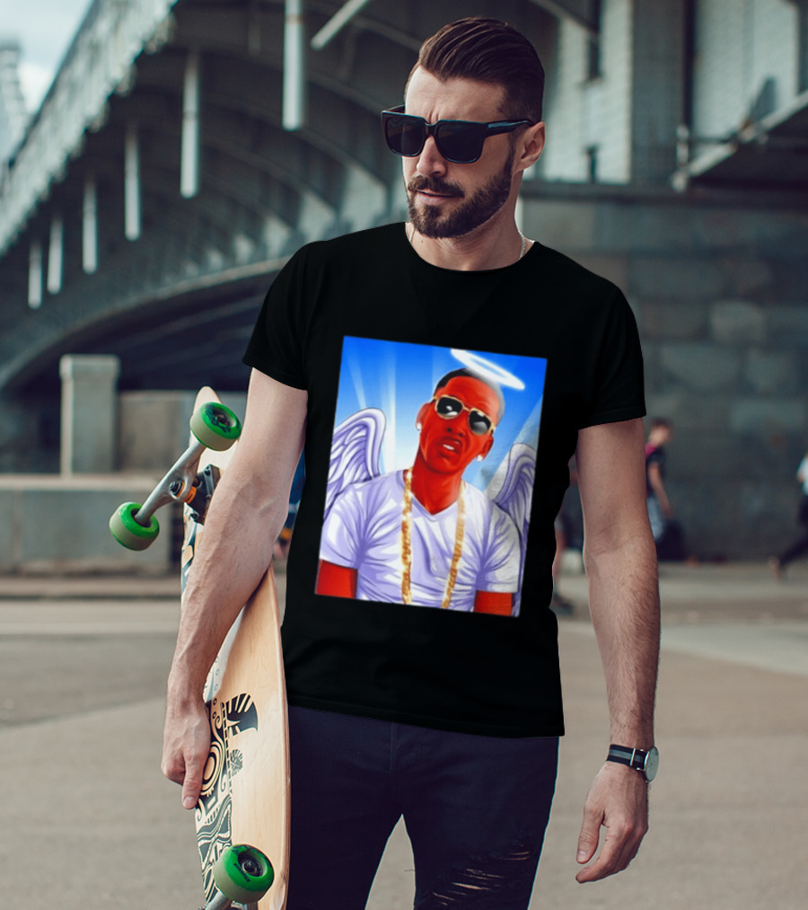 Young Dolph Angel Wings Halo Hip Hop Rap T-Shirt