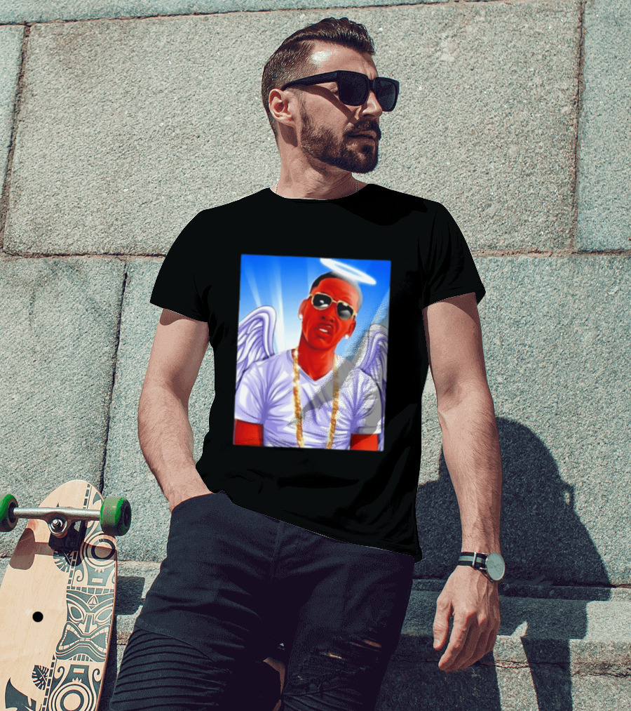 Young Dolph Angel Wings Halo Hip Hop Rap T-Shirt