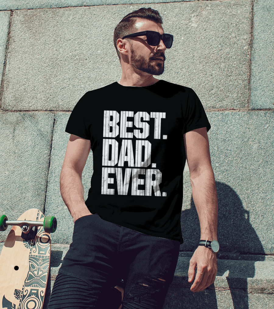 Best Dad Ever New York Yankees Baseball Game T-Shirt