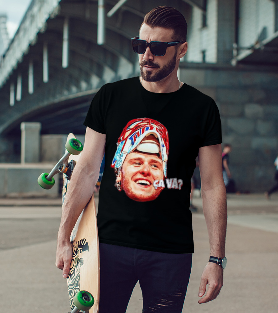 Dobeš Ça Va Big Face New Jersey Devils Hockey Fans Iconic Expression T-Shirt