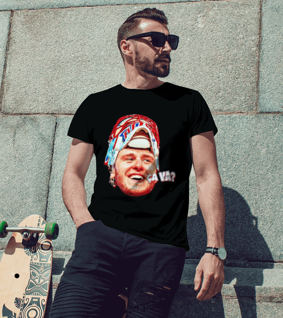 Dobeš Ça Va Big Face New Jersey Devils Hockey Fans Iconic Expression T-Shirt
