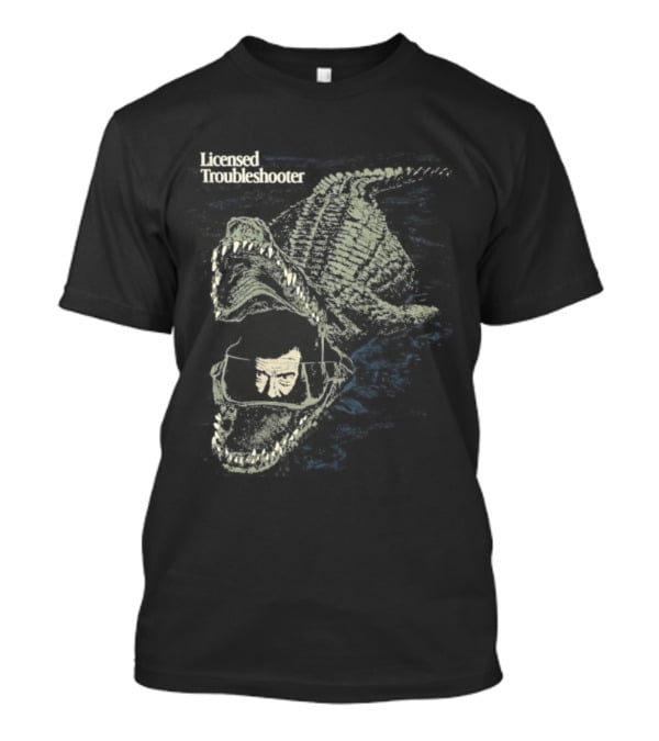Licensed Troubleshooter Giant Crocodile Dark Adventure T-Shirt
