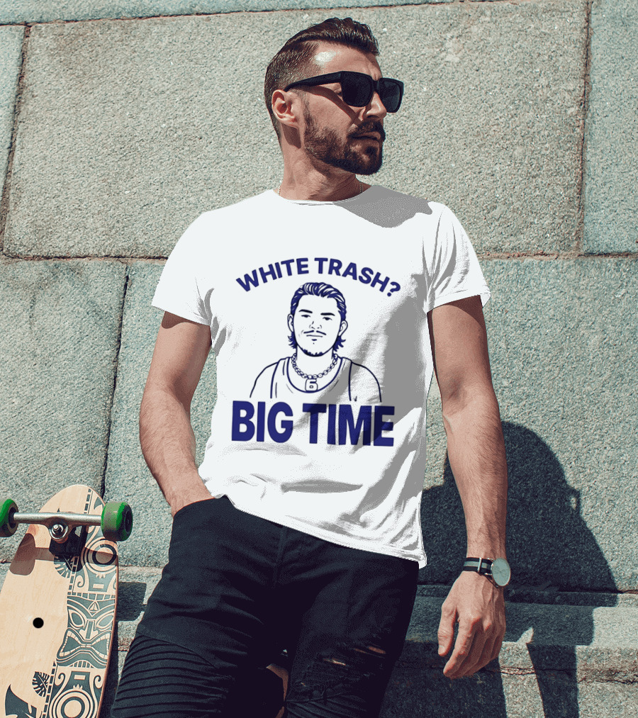 White Trash Big Time Benson's Face T-Shirt