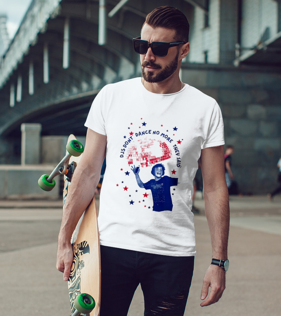 DJS Don't Dance No More They Said Funny DJ Enthusiast Graphic With Stars And Music T-Shirt