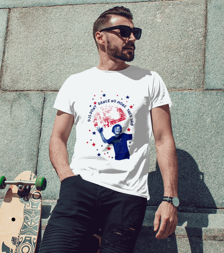 DJS Don't Dance No More They Said Funny DJ Enthusiast Graphic With Stars And Music T-Shirt
