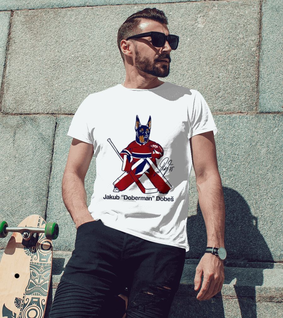 Jakub Doberman Dobes Montreal Canadiens Hockey Player T-Shirt