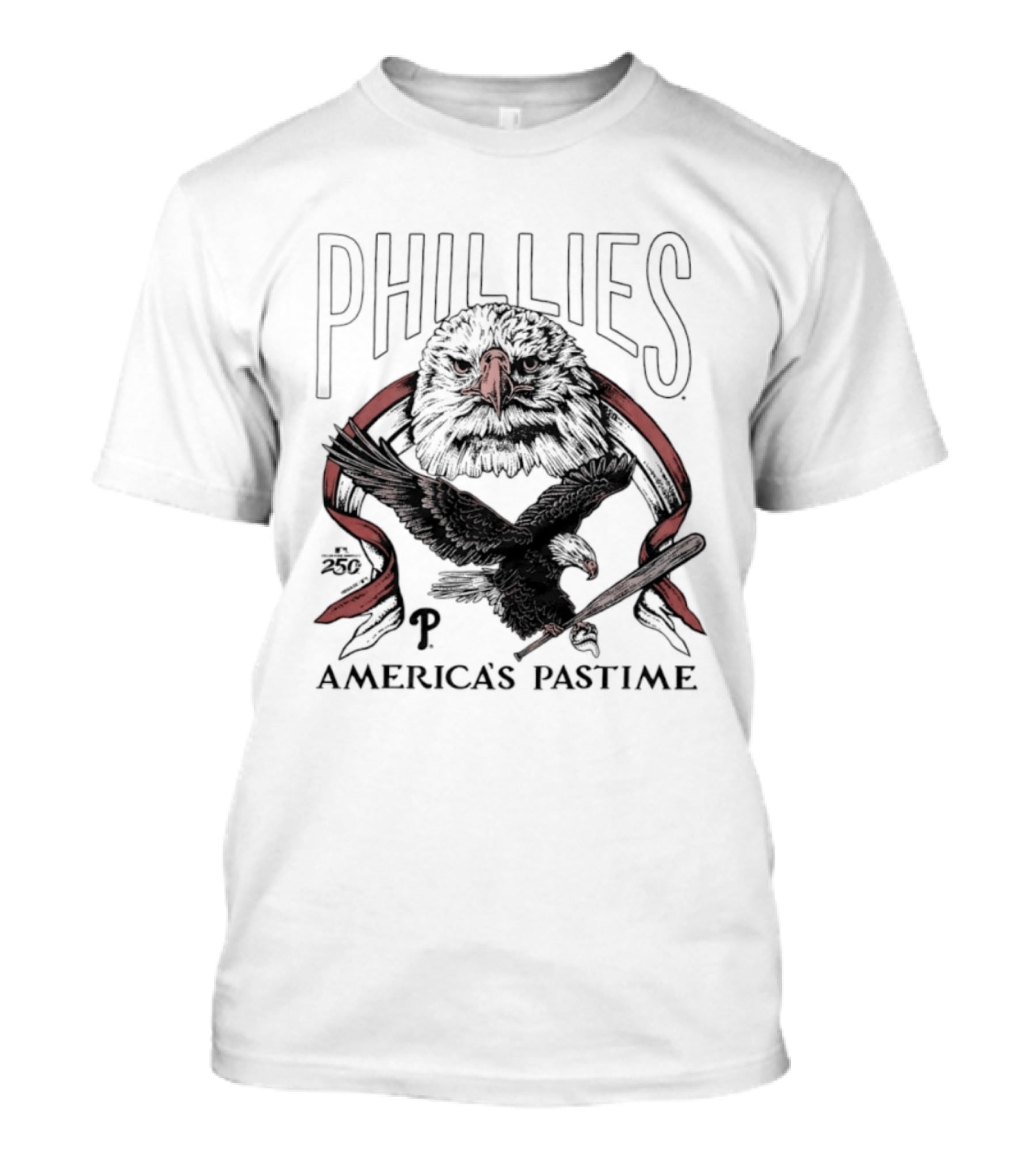 Phillies America's Pastime 250th Celebration Bald Eagle T-Shirt