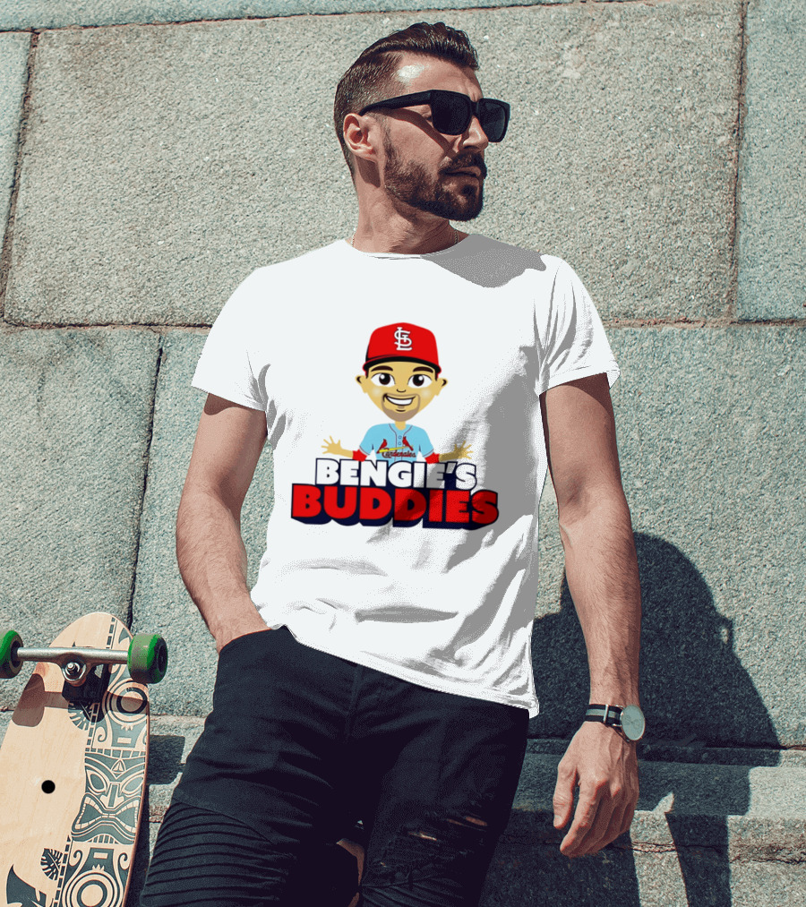 Bengie's Buddies St. Louis Cardinals Cardenales Caricature T-Shirt