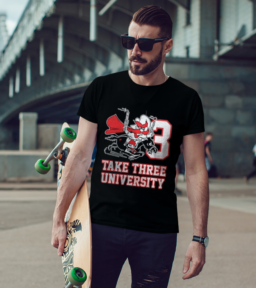 Texas Tech Red Raiders Take Three University Wreck 'Em 3 T-Shirt