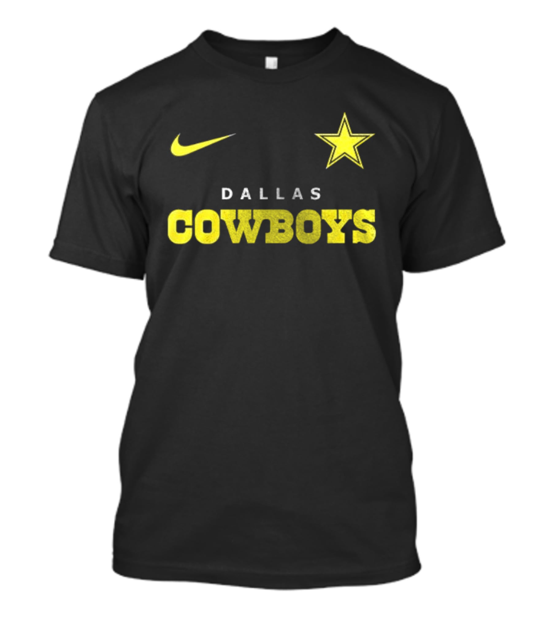 Dallas Cowboys Nike Batman Star Yellow T-Shirt