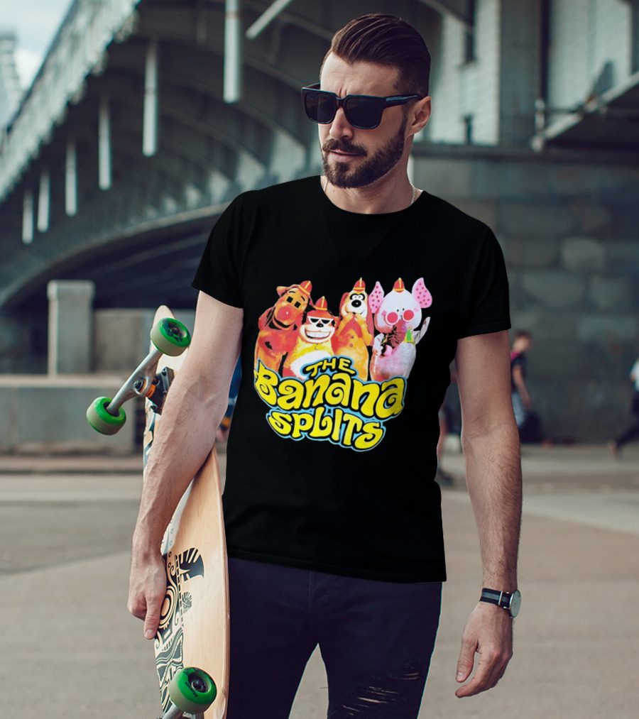 The Banana Splits Characters Hanna Barbera Retro Animation Series T-Shirt
