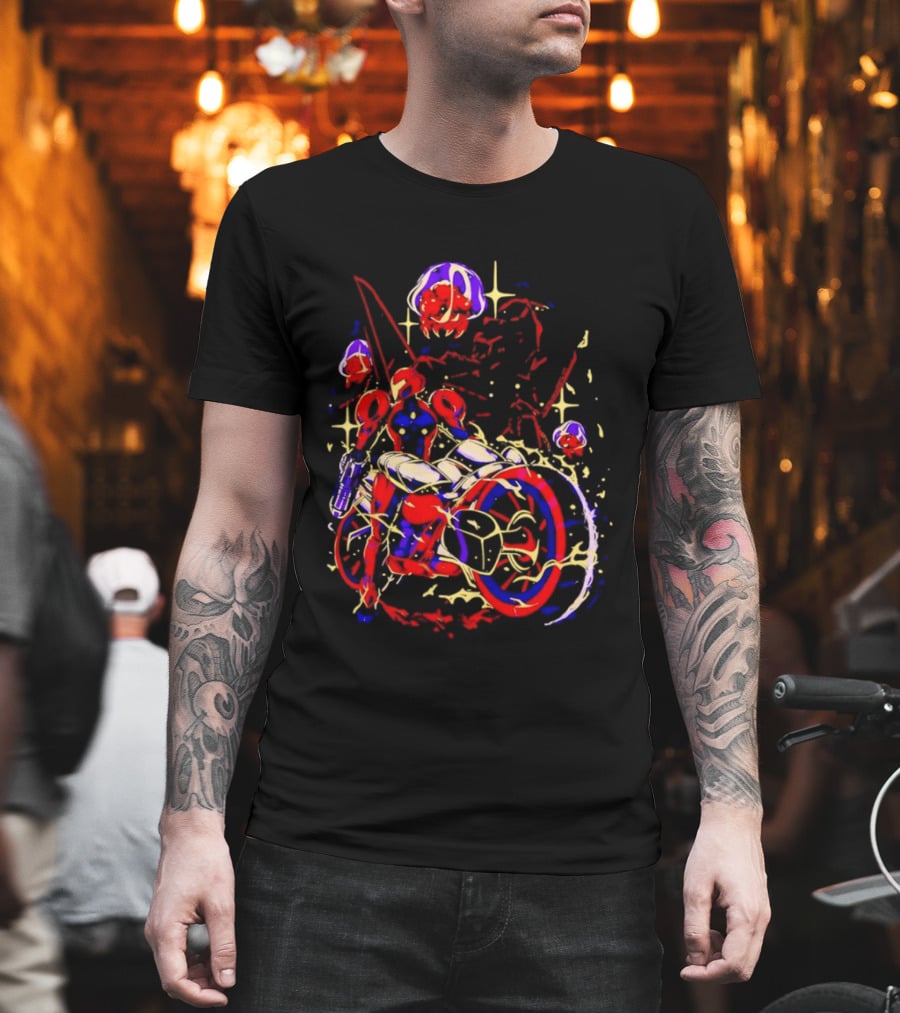 Under New Stars Samus Aran Vi O La Motorcycle Metroid Prime 4 Beyond T-Shirt