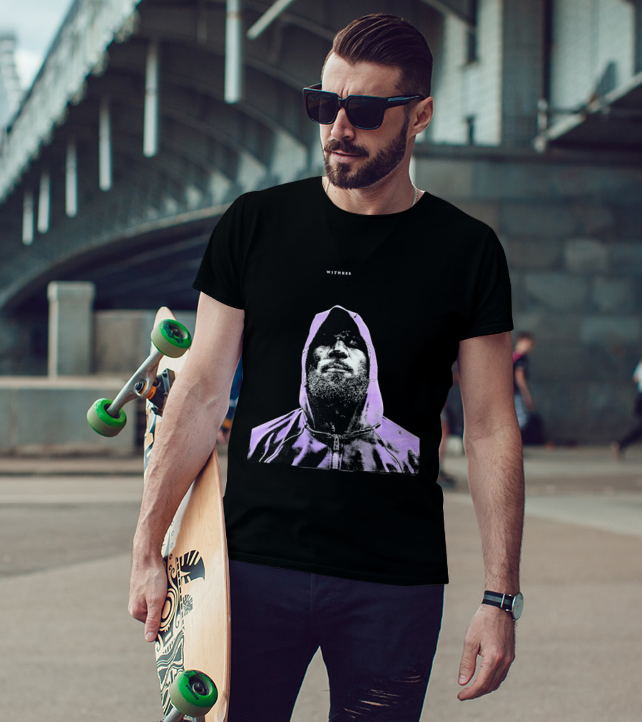 Witness LeBron James Style Purple T-Shirt