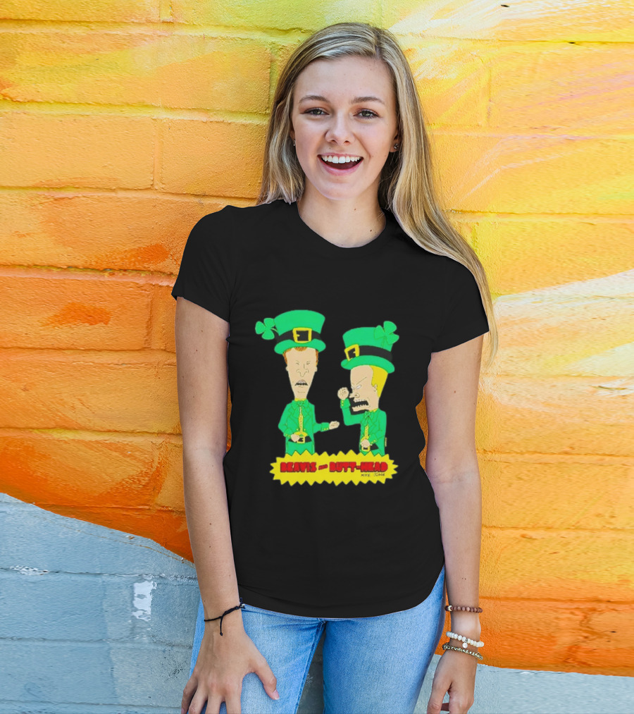 Beavis And Butt Head Leprechaun Costumes Green Bay Packers Mike Judge T-Shirt