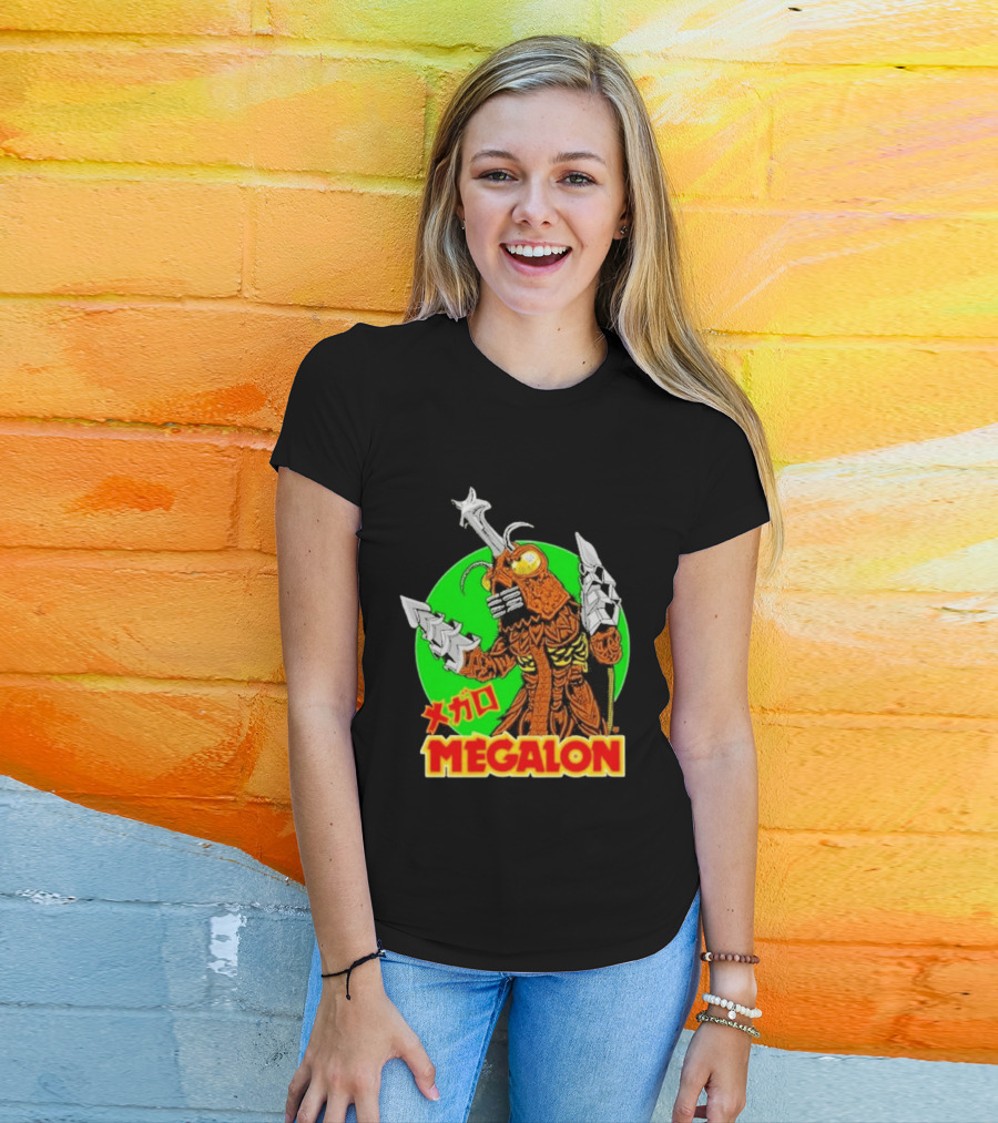 Cavitycolors Megalon Monster Kaiju Japanese Horror And Halloween T-Shirt