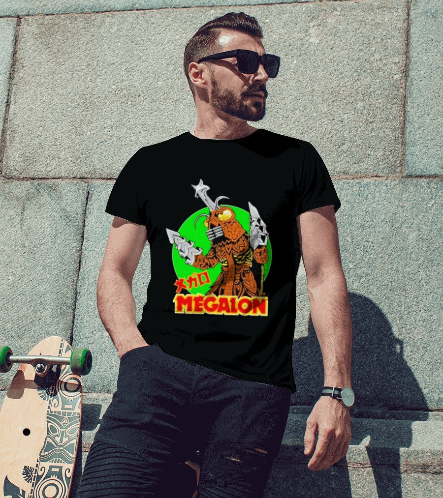 Cavitycolors Megalon Monster Kaiju Japanese Horror And Halloween T-Shirt
