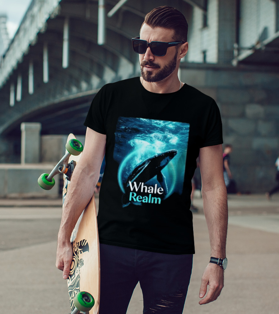 Whale Realm Cinematic Underwater Escape T-Shirt