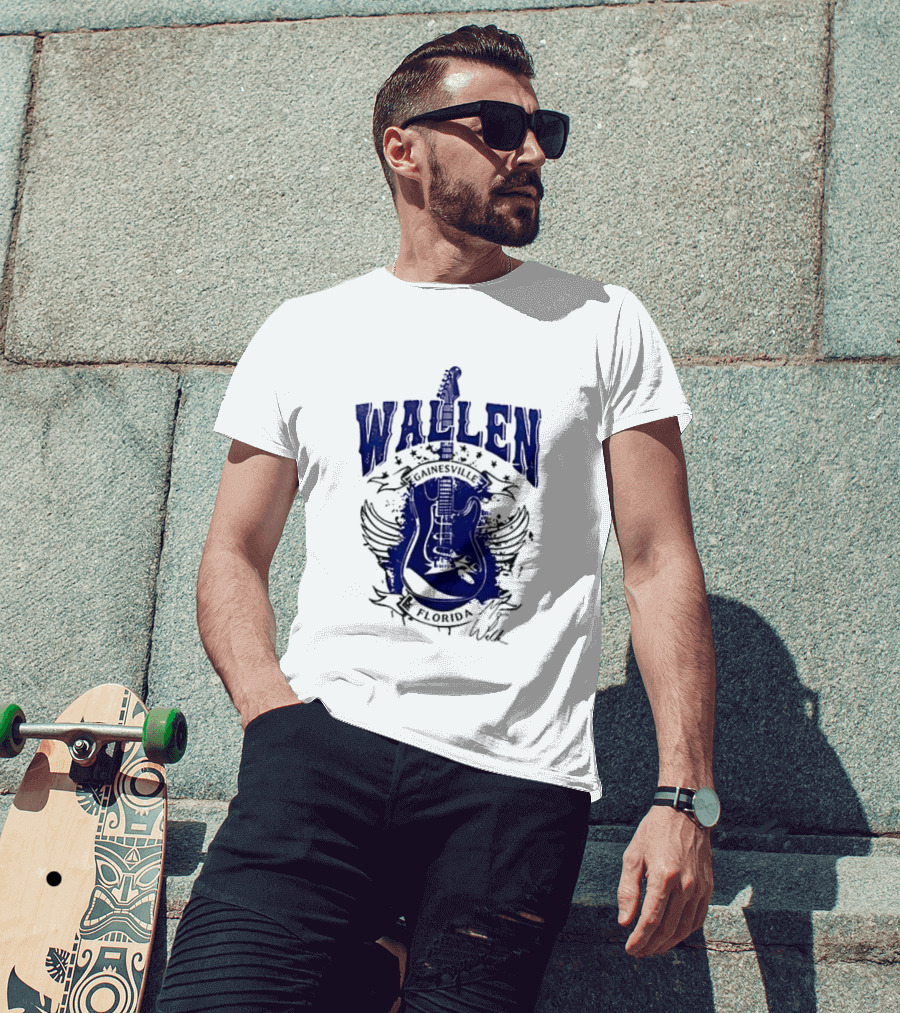 Morgan Wallen Gainesville Florida Guitar Wings T-Shirt