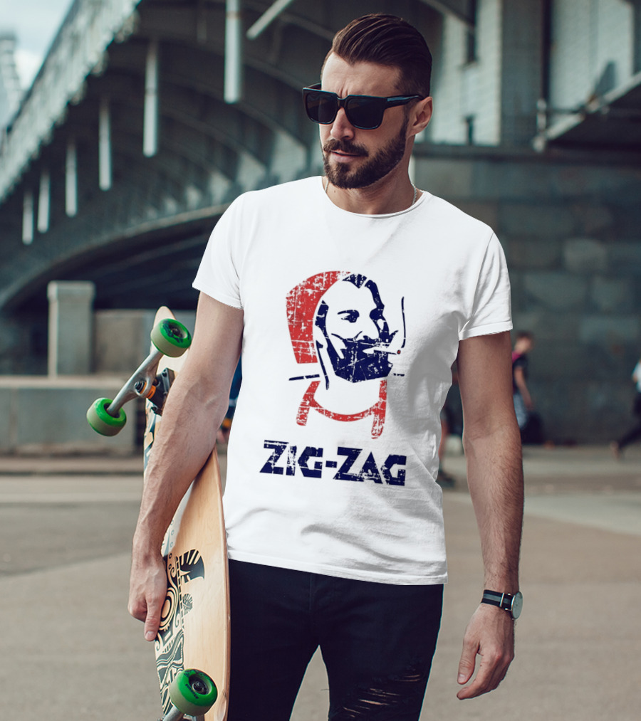 Zouave Soldier Zig Zag Smoking T-Shirt