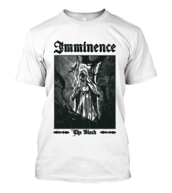 Imminence The Black Oracle Cloaked Figure With Lightning And Trees T-Shirt