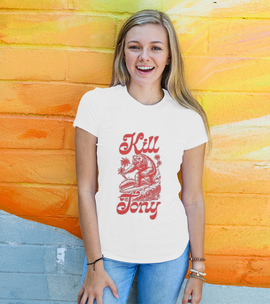 Kill Tony Surfing Bear T-Shirt