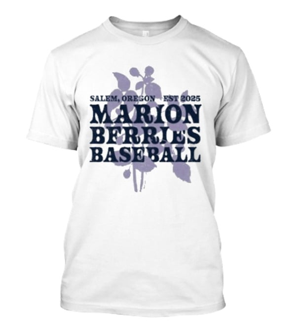 Salemo, Oregon Est 2023 Marion Berries Baseball T-Shirt
