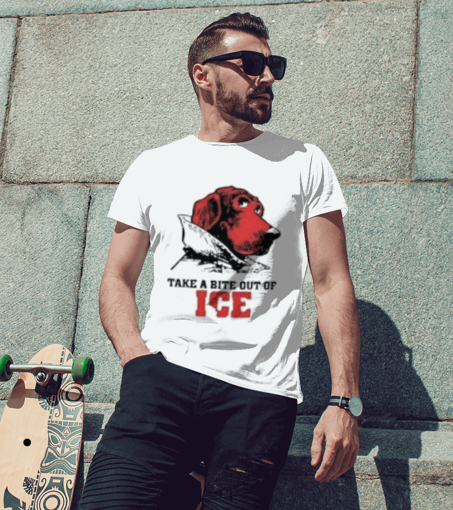 McGruff The Crime Dog Take A Bite Out Of ICE Cops Aren't Your Friend T-Shirt
