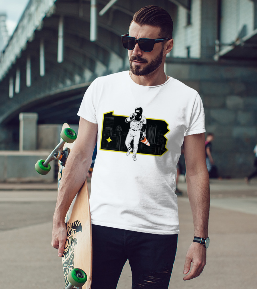 Pittsburgh Pirates Ryan O'Hearn Fear The Cone 29 City Skyline T-Shirt