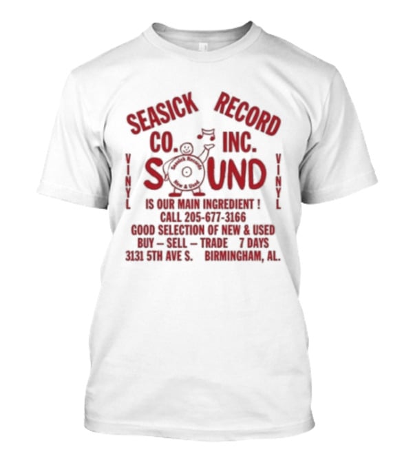 Seasick Record Co Inc Sound Birmingham Alabama 35 RPM 8732 Avenue C Suite Voice Mixes T-Shirt