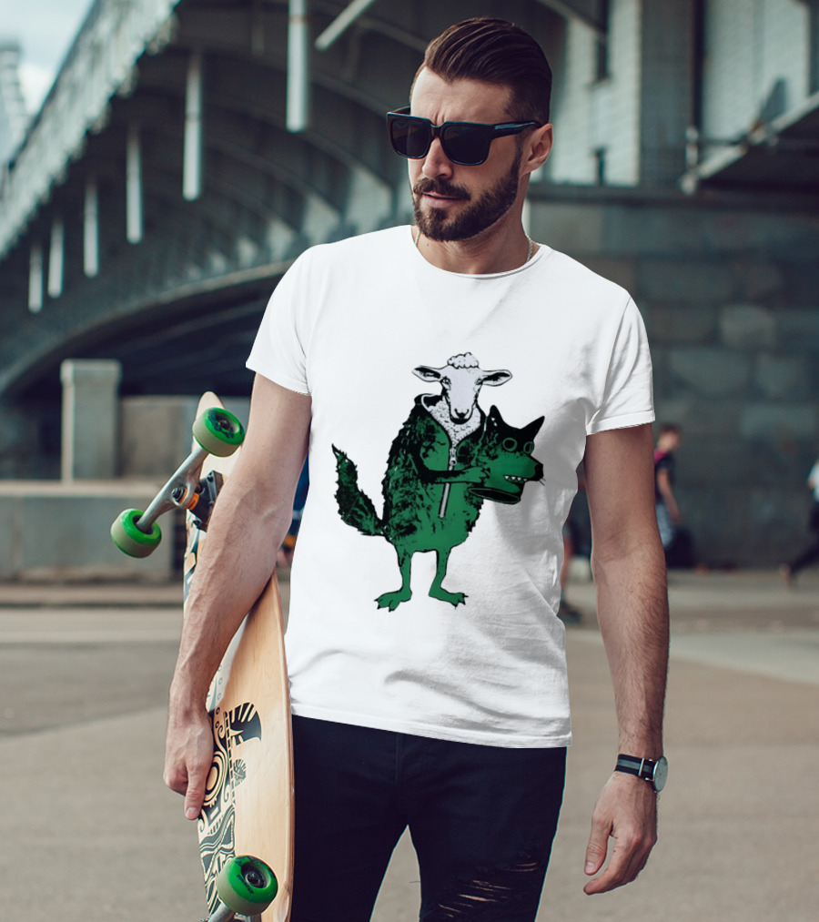 Sheep In Wolf's Clothing Humorous Animal Disguise Joke T-Shirt