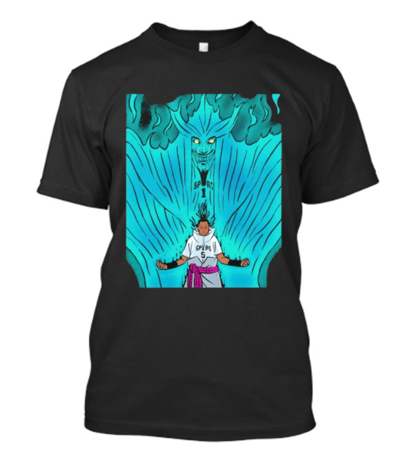 Victor Wembanyama Sasuke Susanoo Spurs Basketball Anime T-Shirt