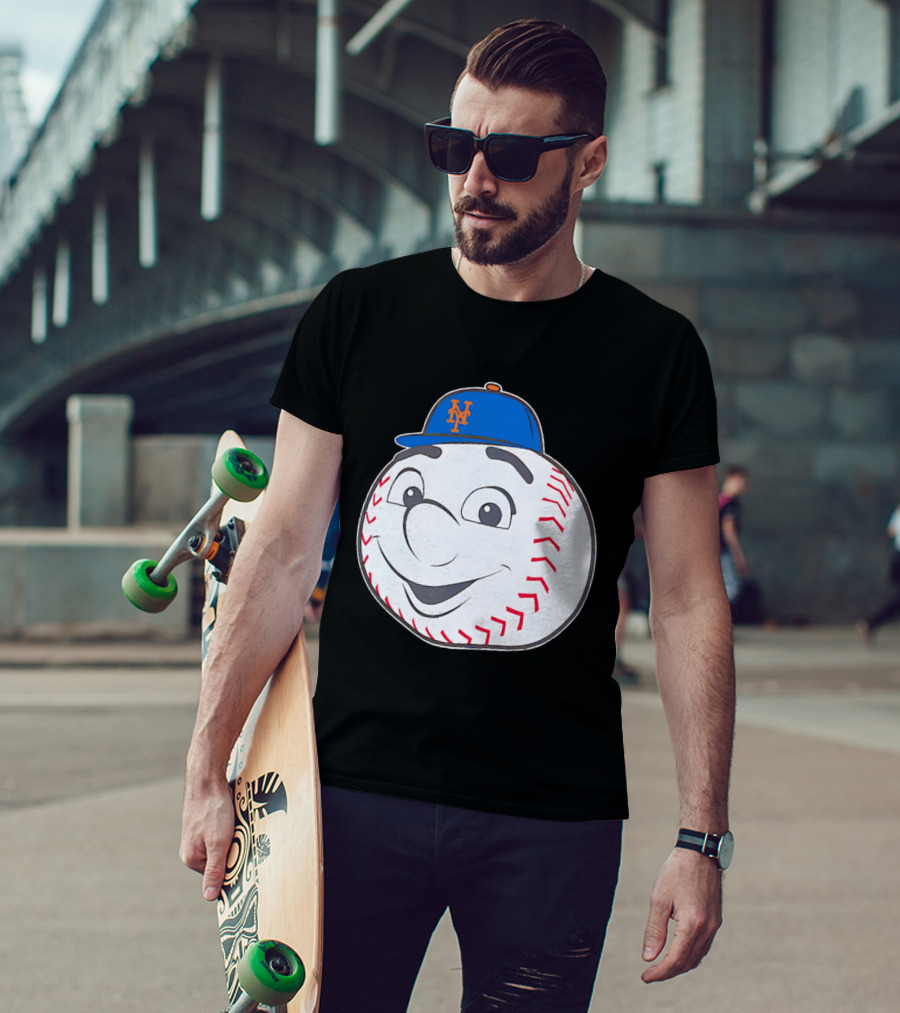 New York Mets Mr. Met Big Face Baseball 2026 T-Shirt