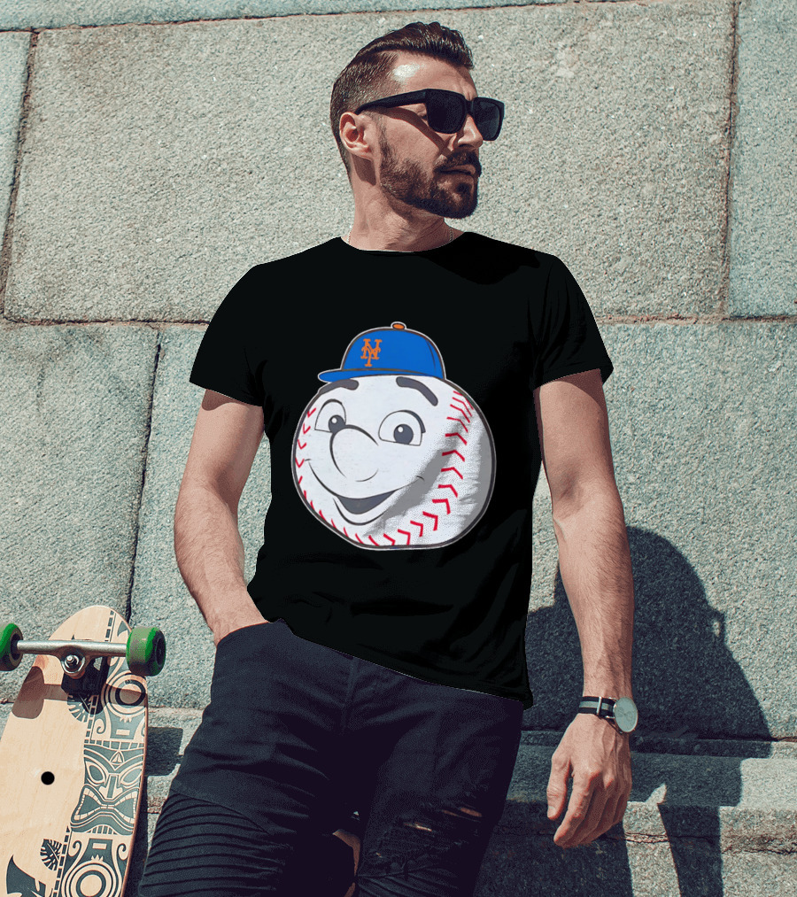 New York Mets Mr. Met Big Face Baseball 2026 T-Shirt