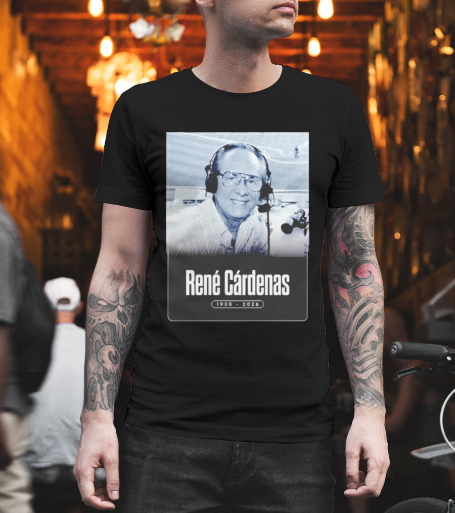 Rene Cardenas 1930 2026 Celebrating Legacy In Broadcasting T-Shirt