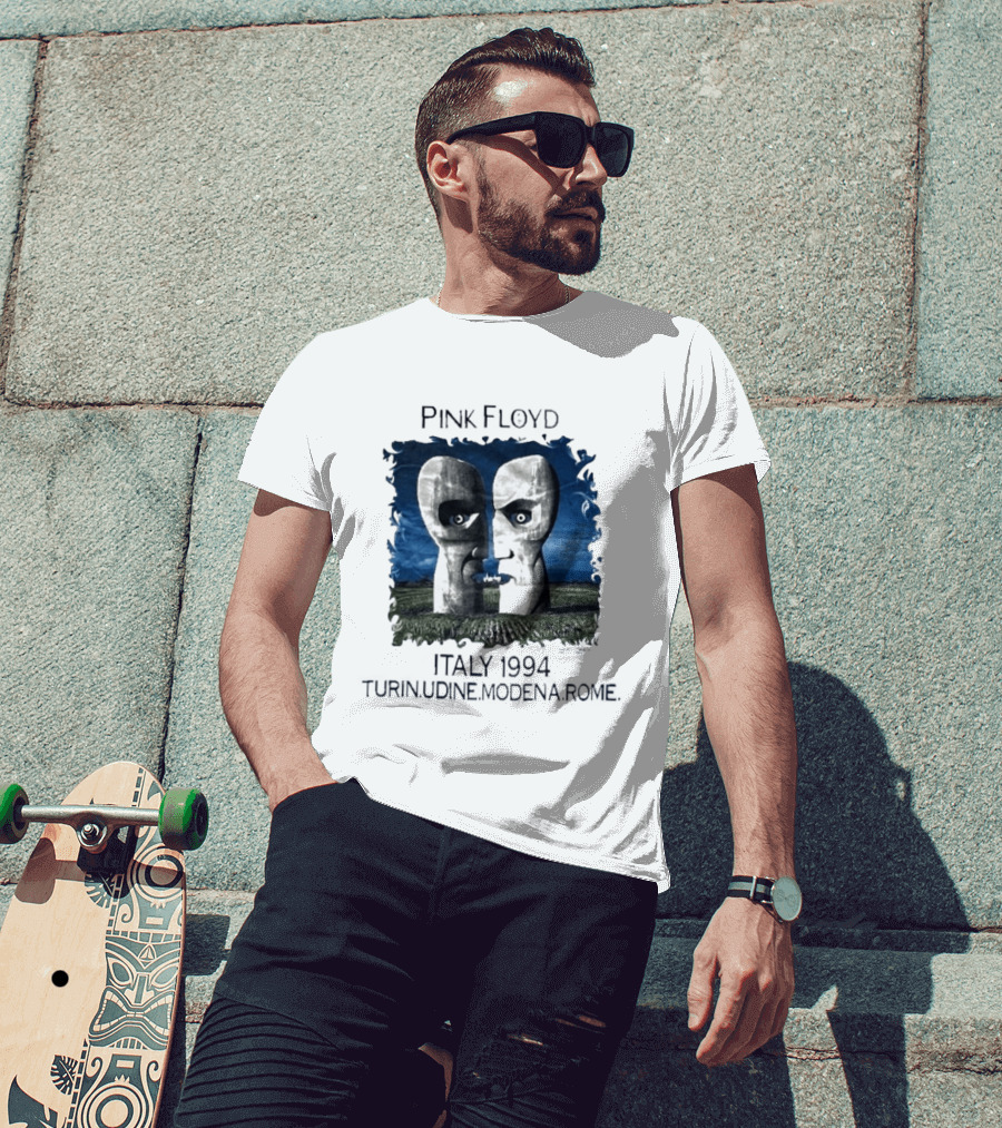 Pink Floyd Italy 1994 Turin Udine Modena Rome Faces T-Shirt