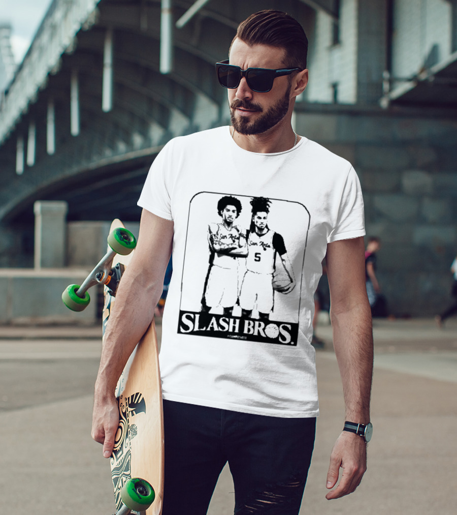 San Antonio Spurs Slash Bros Basketball Players T-Shirt