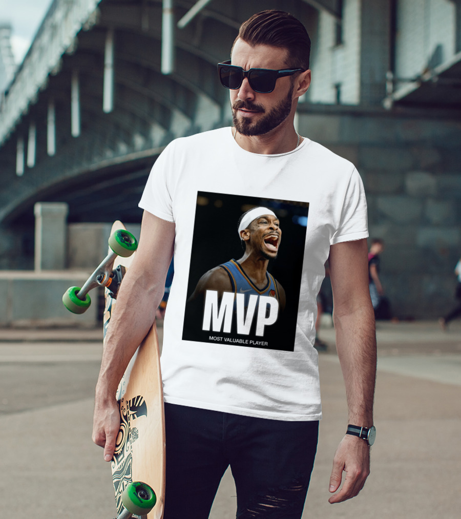 Shai Gilgeous Alexander MVP Most Valuable Player OKC Thunder Celebration T-Shirt