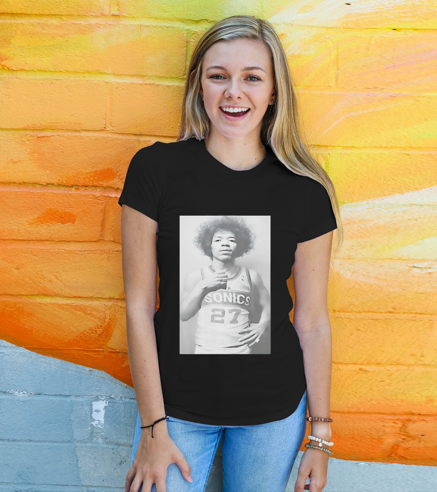Jimi Hendrix Seattle Sonics Jersey 27 T-Shirt