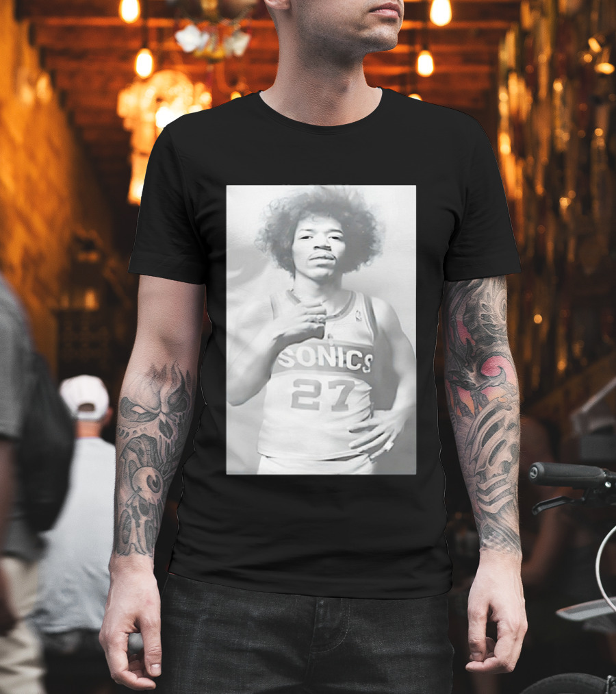 Jimi Hendrix Seattle Sonics Jersey 27 T-Shirt