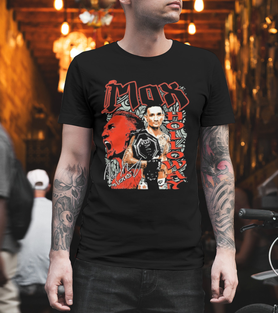 Max Holloway 2026 Bold Red Fighter T-Shirt