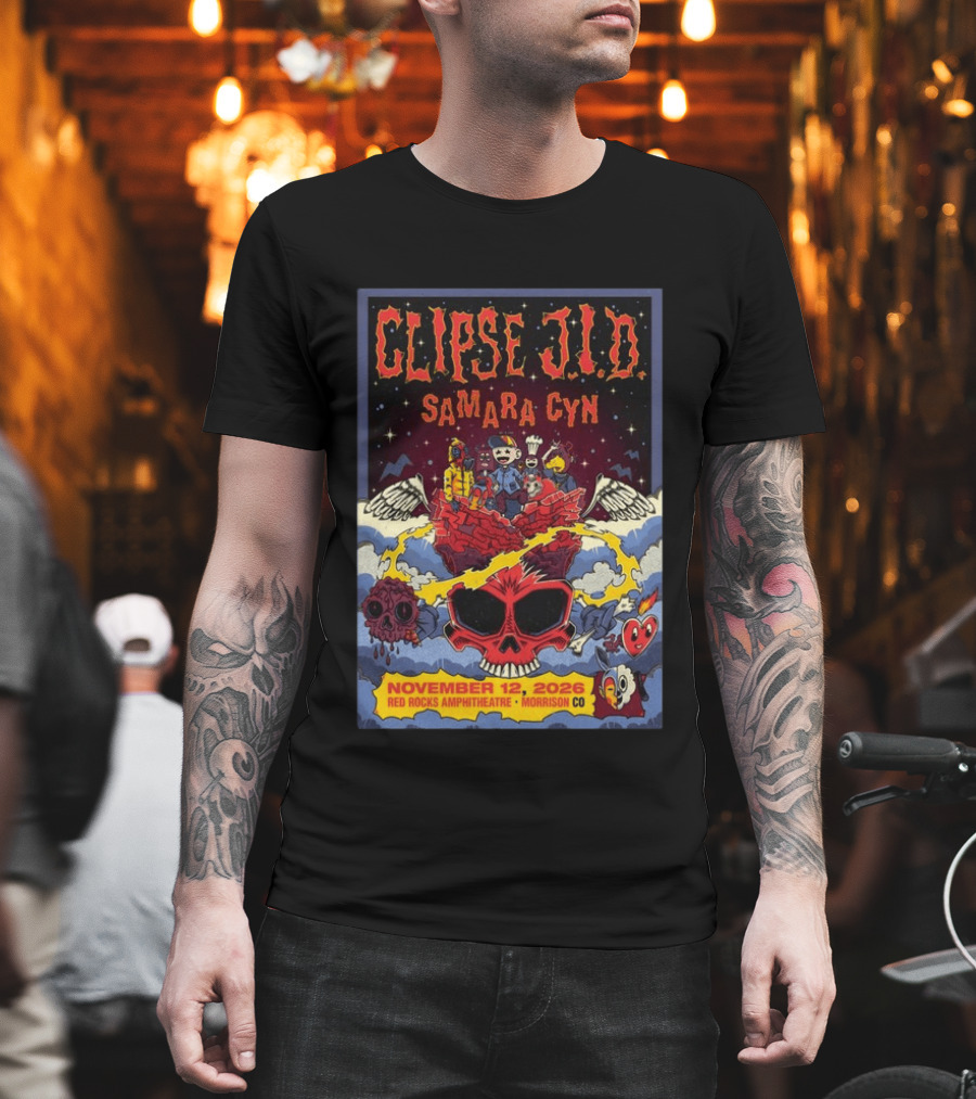 Clipse J.I.D Samara Cyn Red Rocks Amphitheatre Morrison CO November 12 2026 T-Shirt