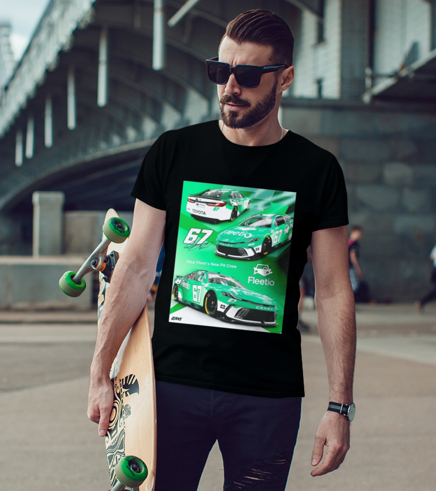 Corey Heim 23XI Racing Toyota Camry XSE Fleetio NASCAR 67 T-Shirt