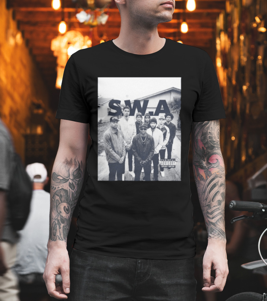 S.W.A San Antonio Spurs NBA Team Photo Iconic Streetwear T-Shirt