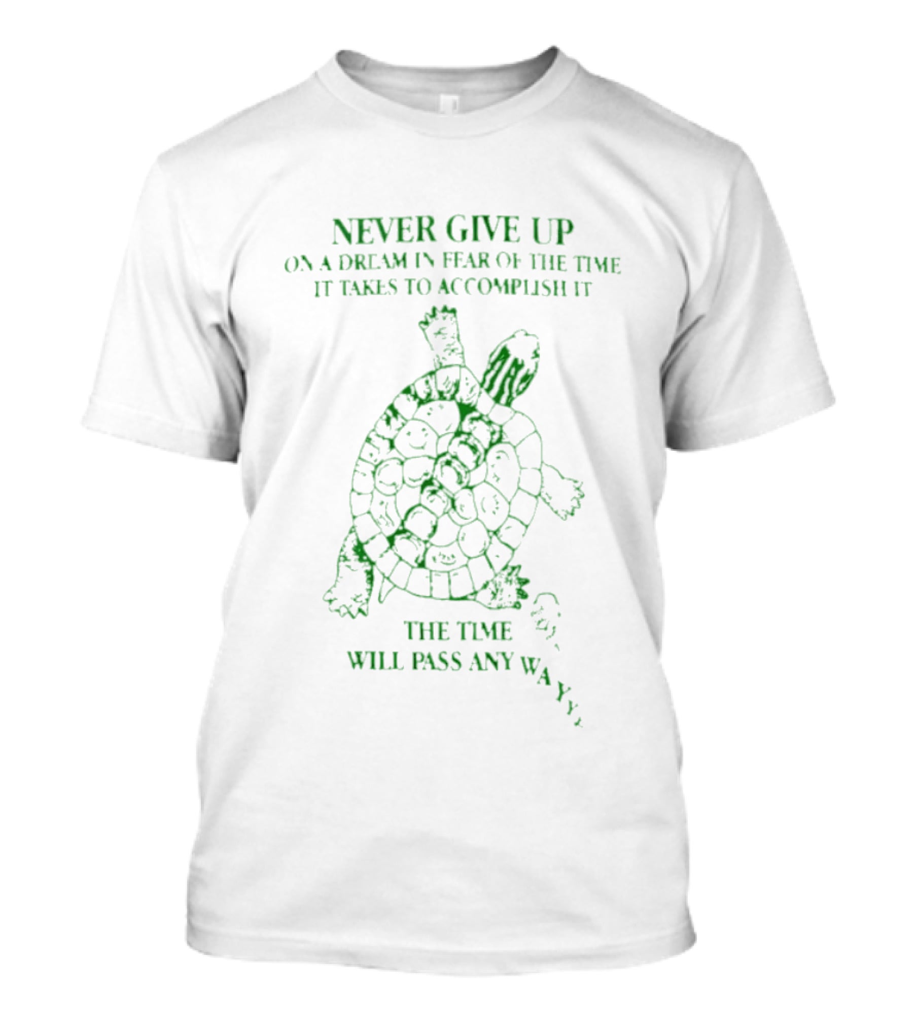 Never Give Up On A Dream Turtle The Time Will Pass Anyway T-Shirt