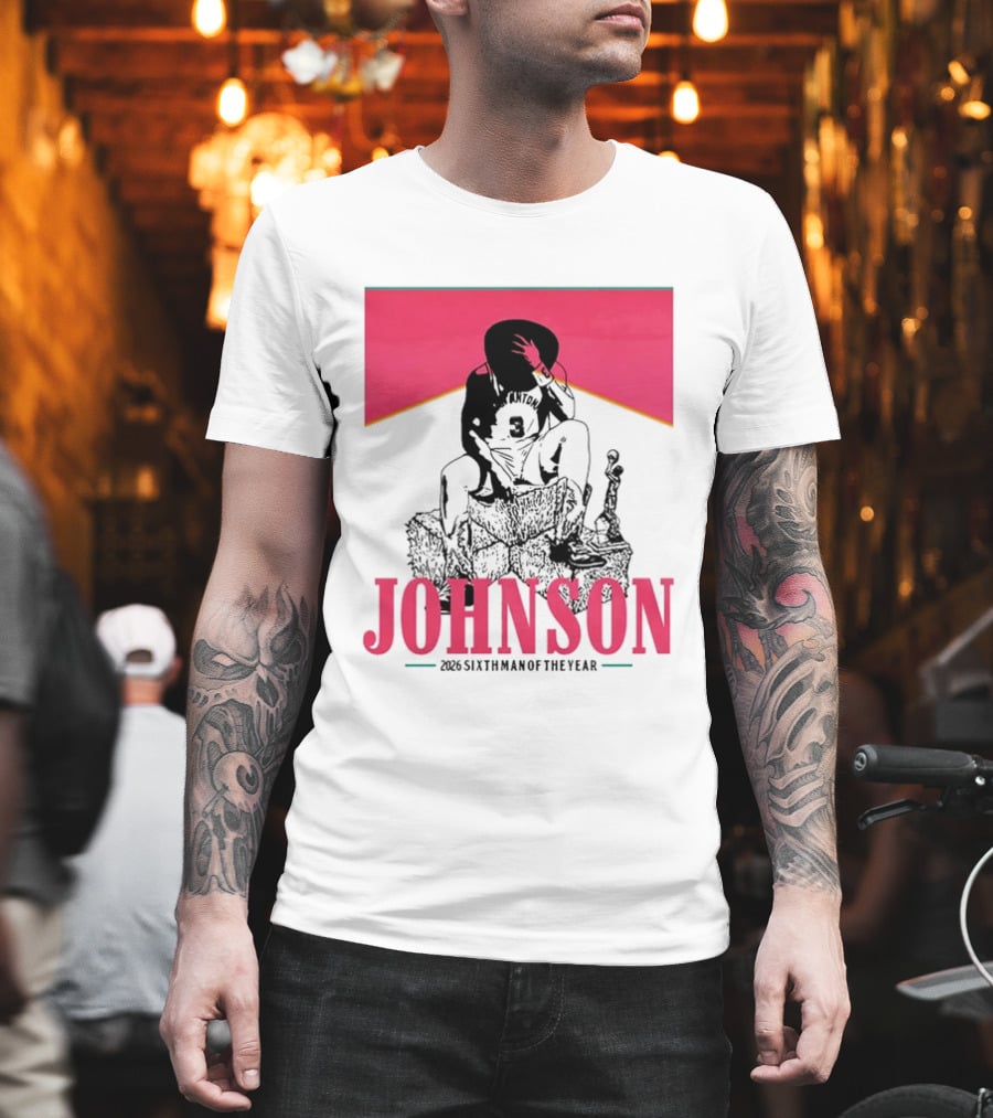 San Antonio Spurs 26 Johnson 2023 Sixth Man Of The Year T-Shirt