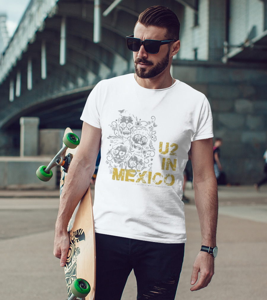 U2 In Mexico Día De Los Muertos Calavera T-Shirt