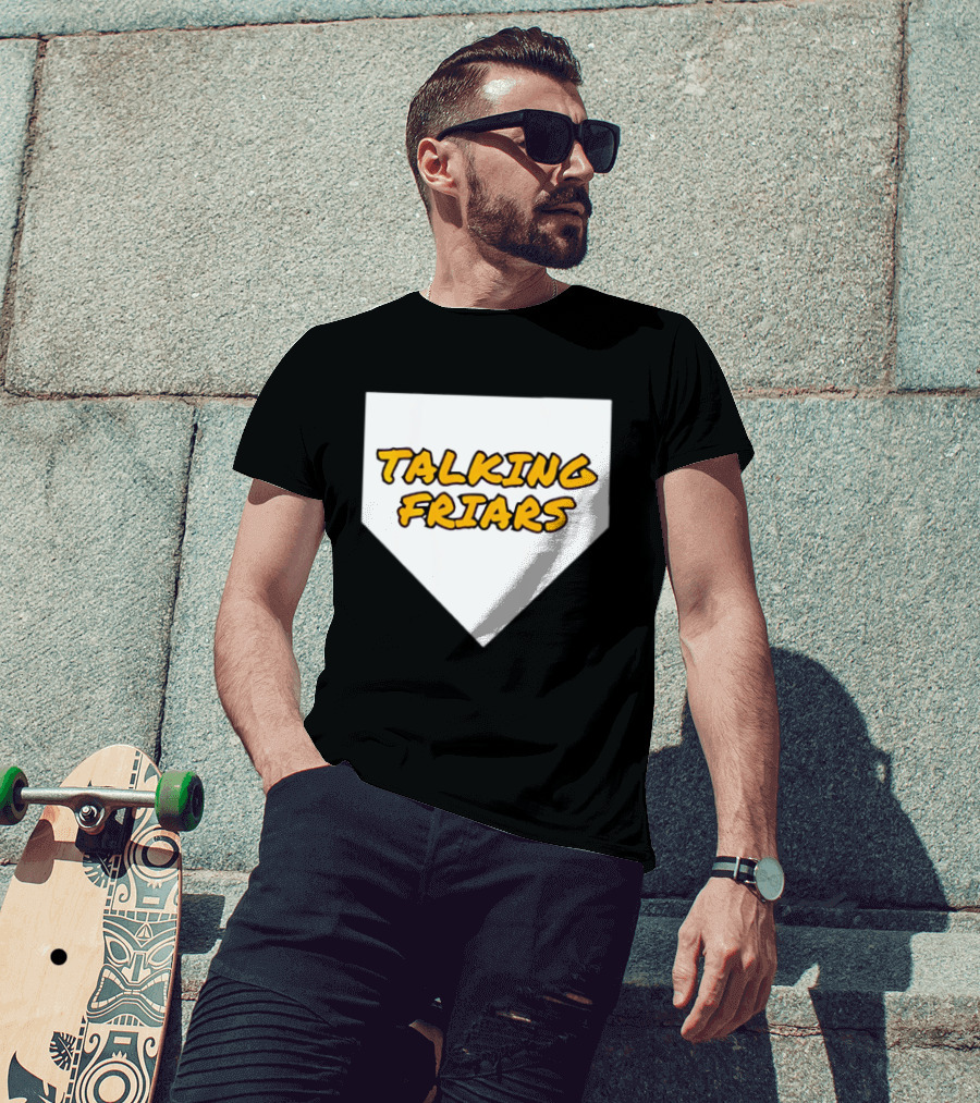 San Diego Padres Baseball Talking Friars Home Plate T-Shirt