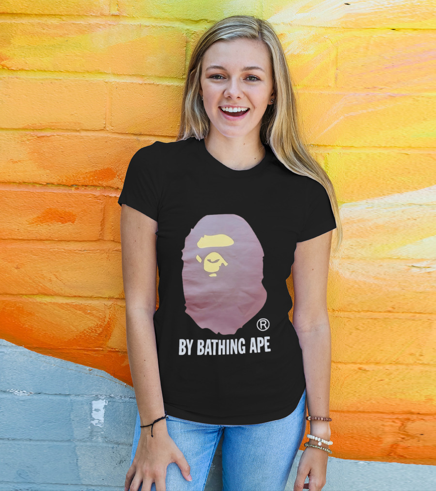 By Bathing Ape Iconic Yellow Ape Face T-Shirt
